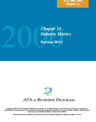 ATA Spec 2000 ch13-2014 - Industry Metrics (Ch. 13)